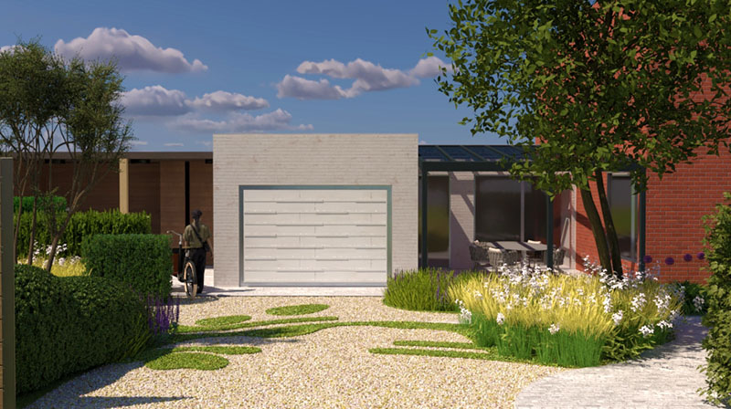 Tuin Van Heden Gezinstuin met zwembad in Rijkevorsel