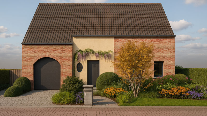 Tuin Van Heden Voortuin bij pastoriewoning in Rijkevorsel